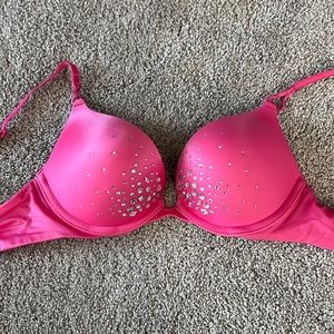 Hot Pink Bedazzled Victoria Secret Bombshell Bra